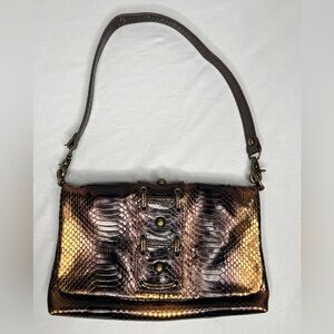 Donald J Pliner Embossed Leather Snakeskin Multicolor chroma colors